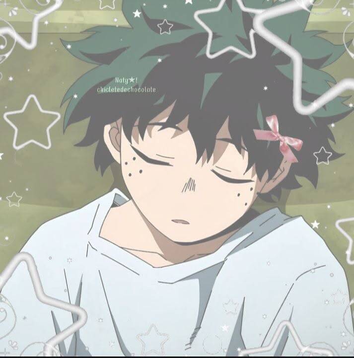 Deku pfp Profile Picture Sleeping with Stars