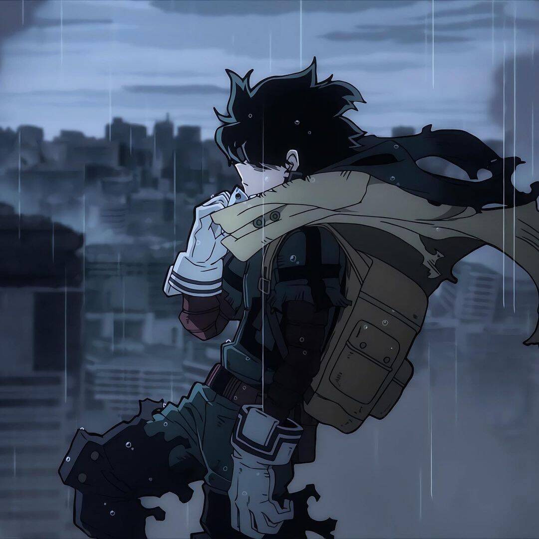 Deku pfp Profile Picture Dark Hero Arc Rainy City