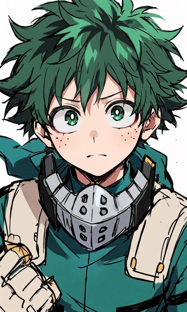 Deku pfp Profile Picture Hero Costume Green Hair