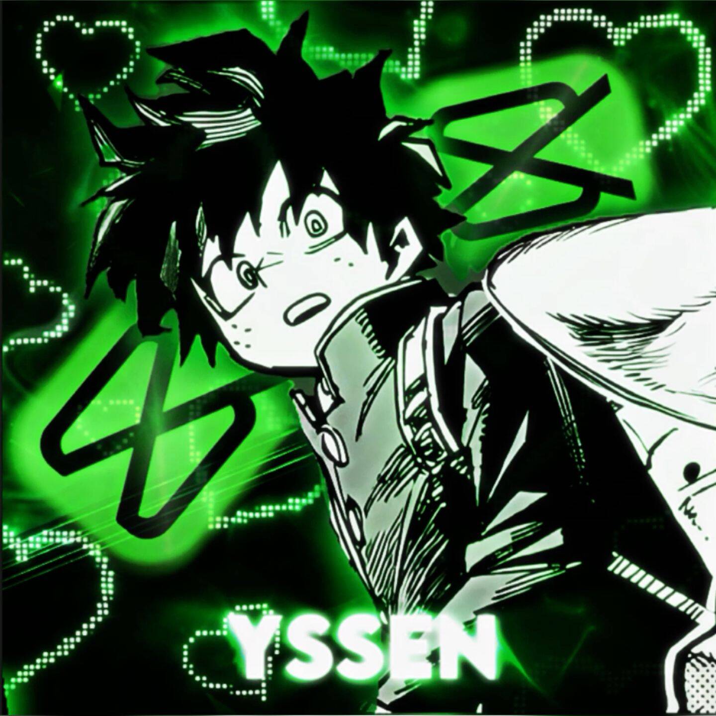 Deku pfp Profile Picture Neon Green Aesthetic