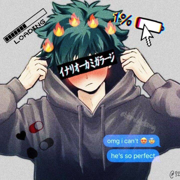 Deku pfp Profile Picture Anime Aesthetic with Emojis
