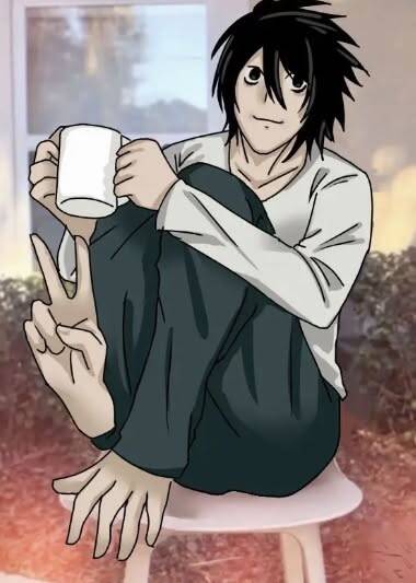 Death Note pfp Profile Picture L Relaxed Pose