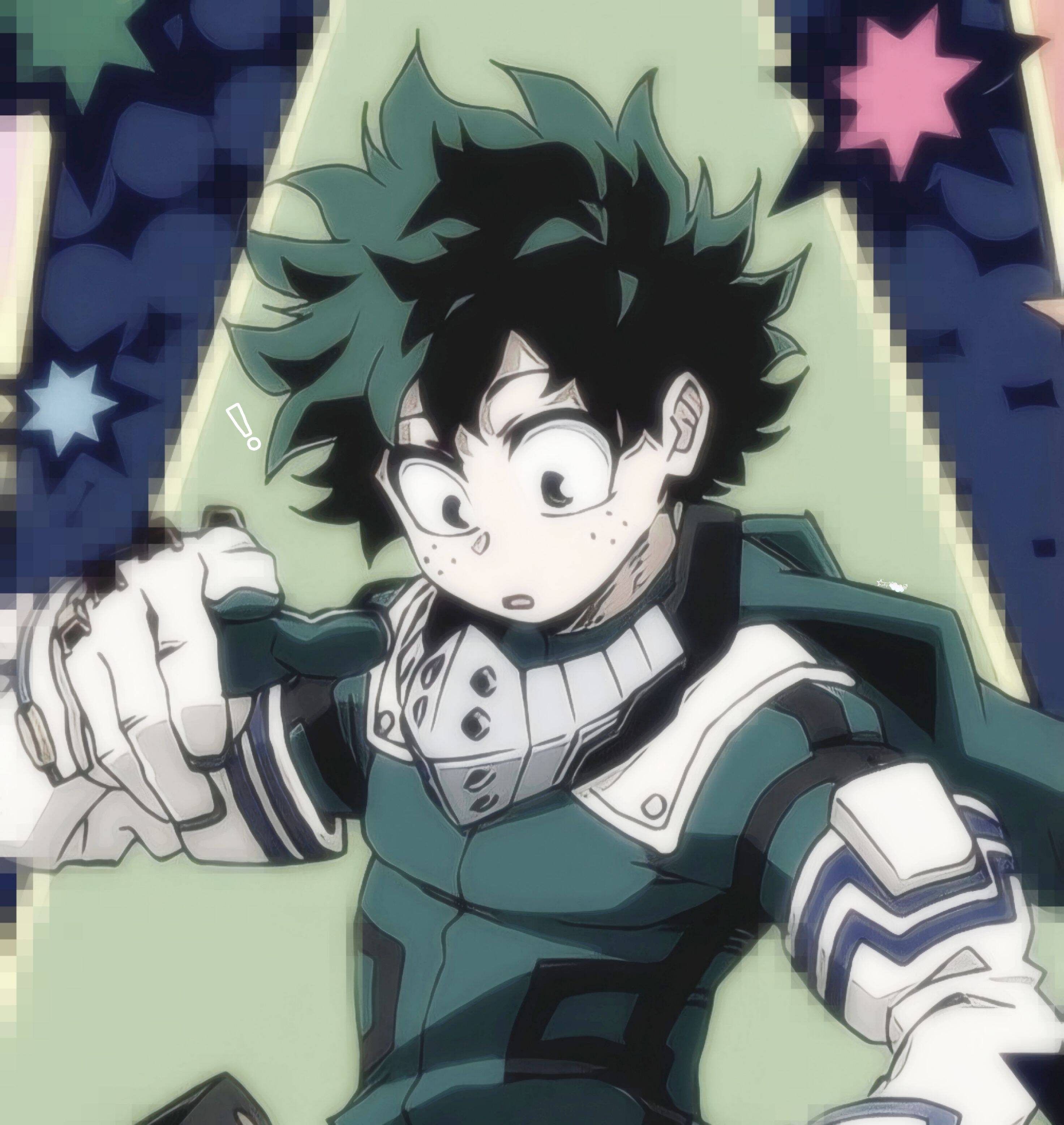Deku pfp Profile Picture Shocked Expression
