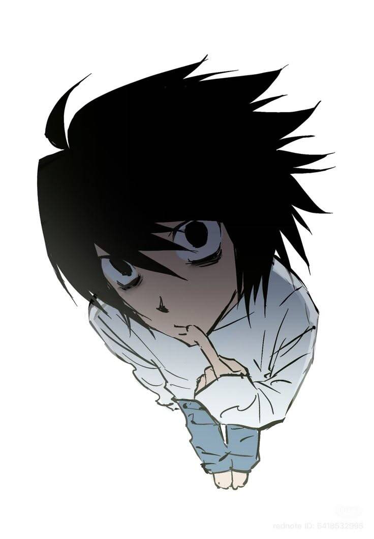 Death Note pfp Profile Picture L Thinking Pose