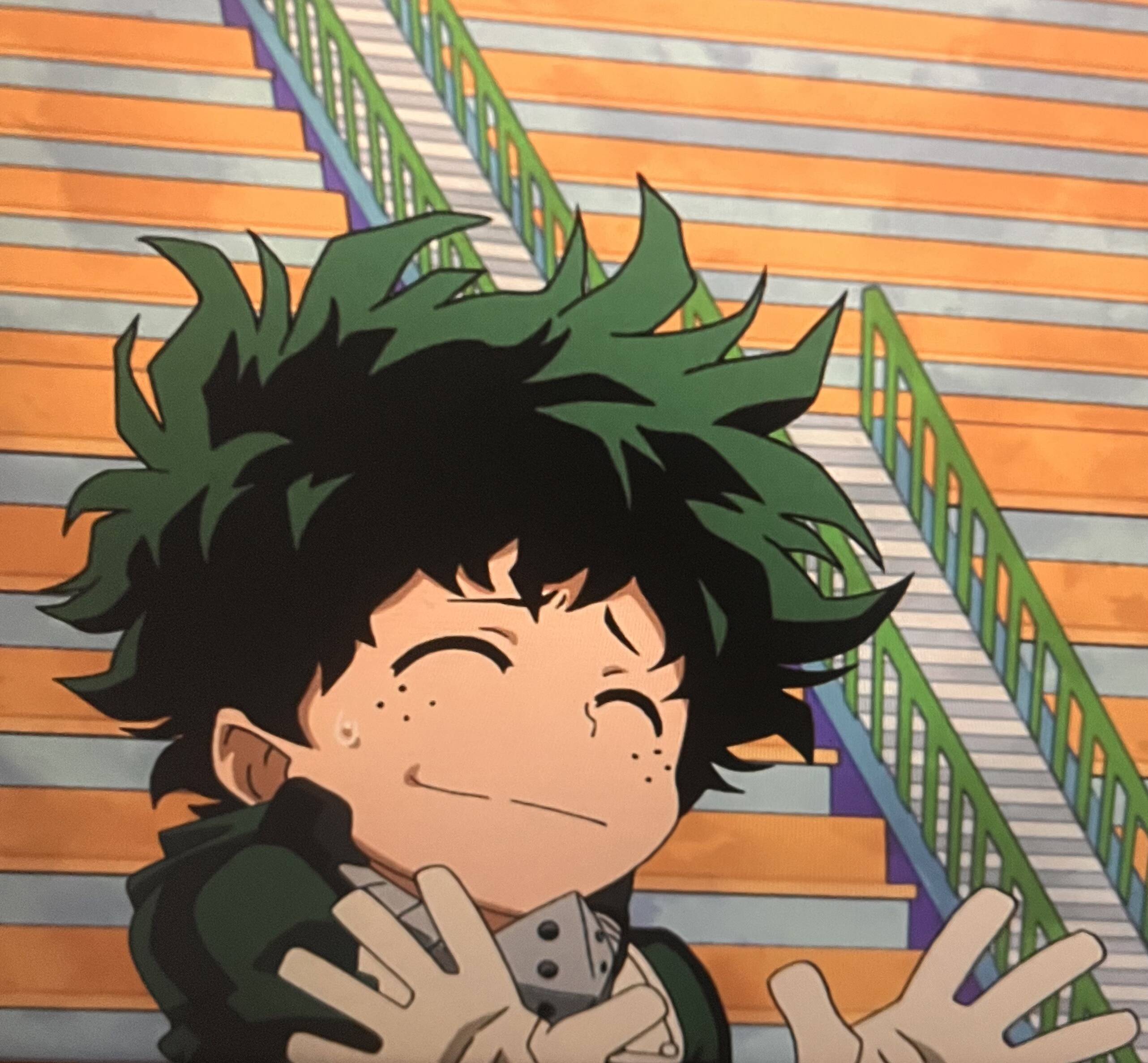 Deku pfp Profile Picture My Hero Academia Smiling Green Hair