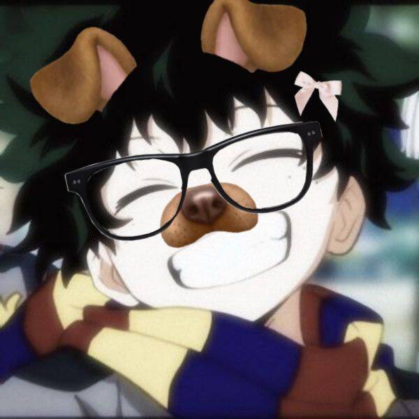 Deku pfp Profile Picture with Cute Dog Filter