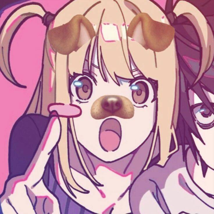 Death Note pfp Profile Picture Misa Amane Cute Dog Filter