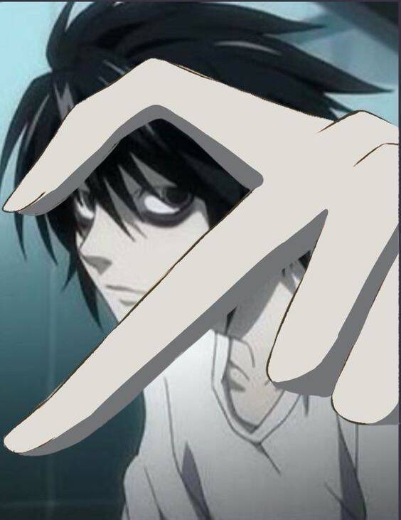 Death Note pfp Profile Picture L Hand Gesture