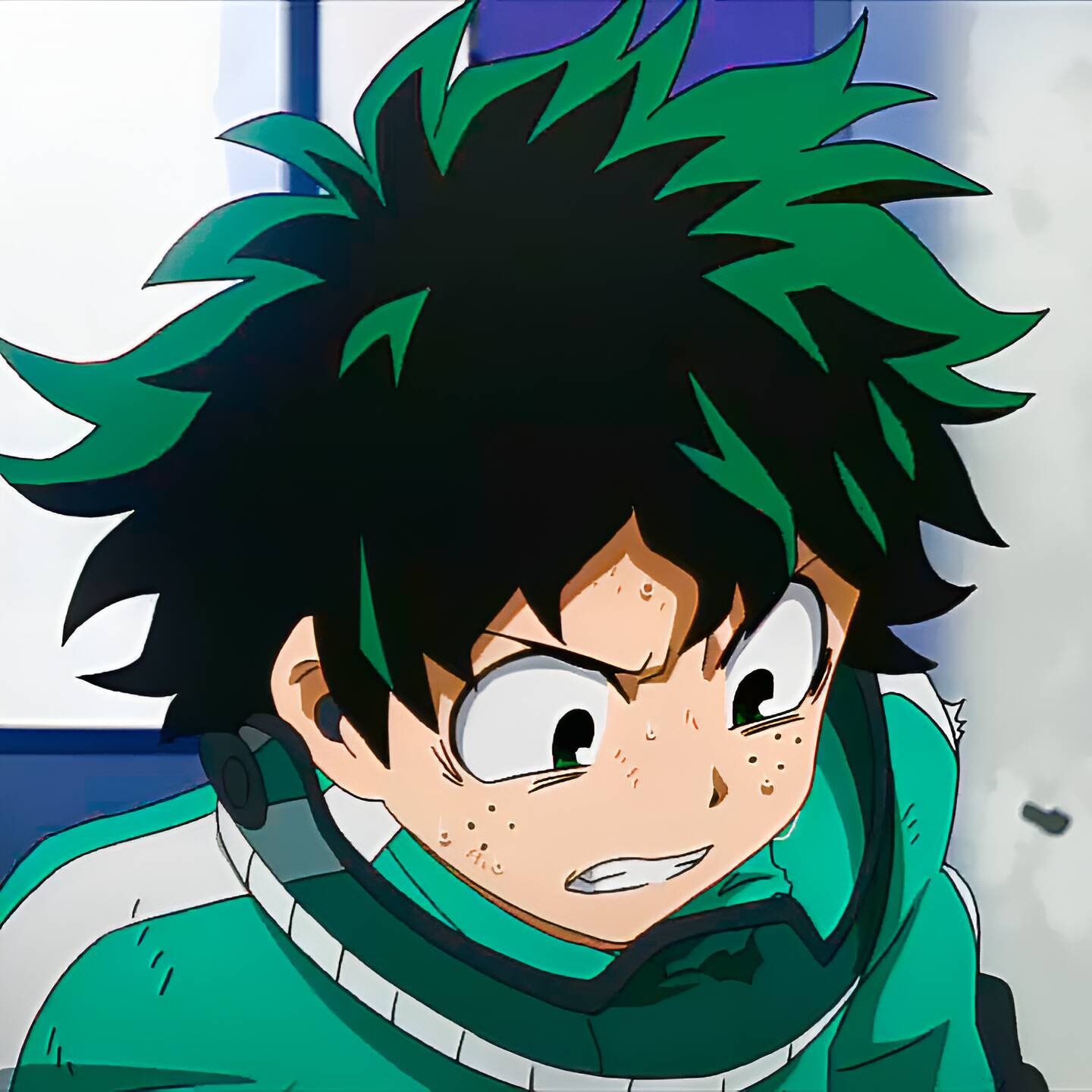 Deku pfp Profile Picture Intense Expression Hero Costume