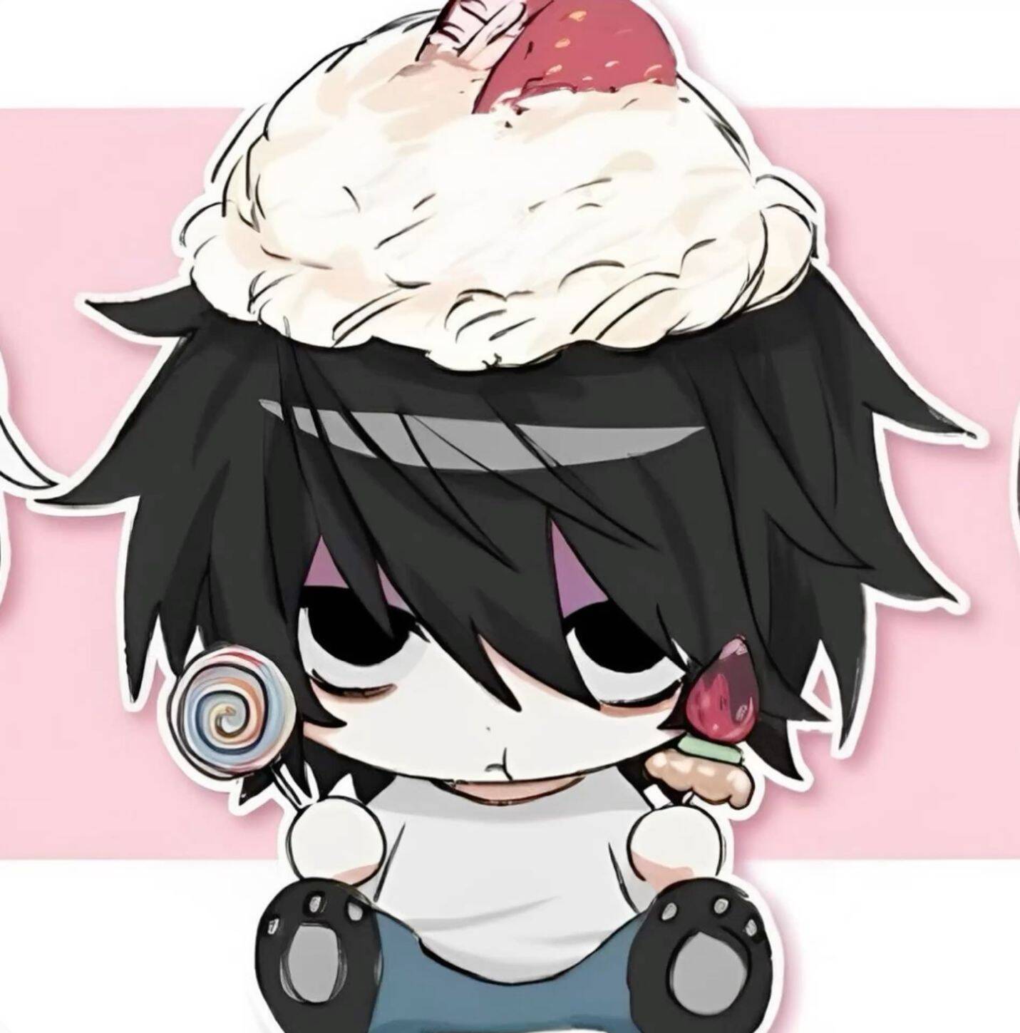 Death Note pfp Profile Picture L Chibi Ice Cream