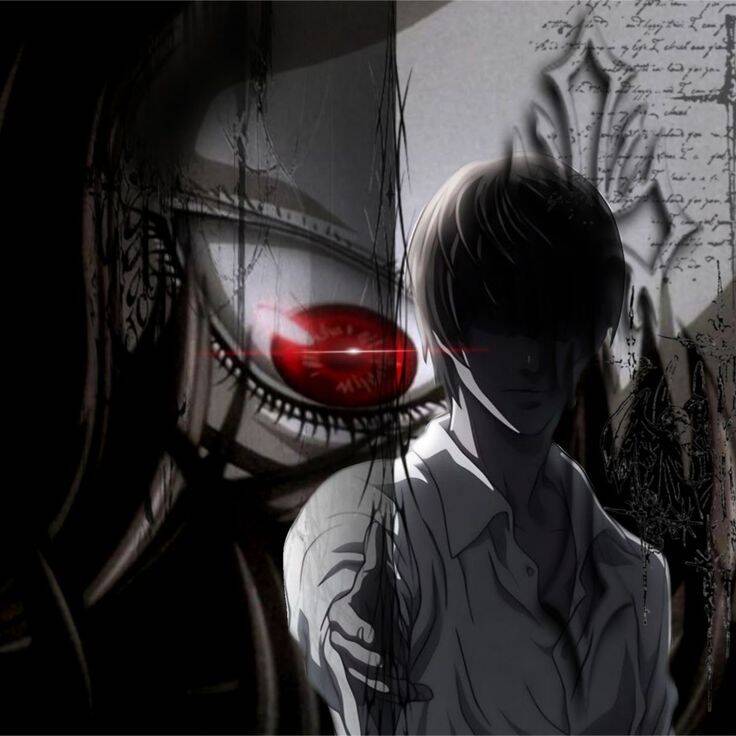 Death Note pfp Profile Picture Light Yagami Shadow and Eye