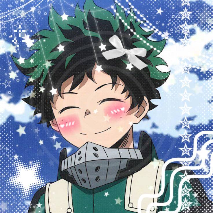 Deku pfp Profile Picture Cute Blushing Anime Art