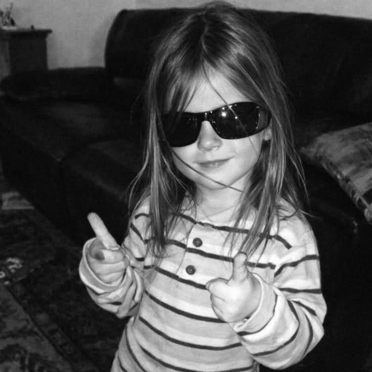 Black and White pfp Profile Picture Cool Kid with Sunglasses