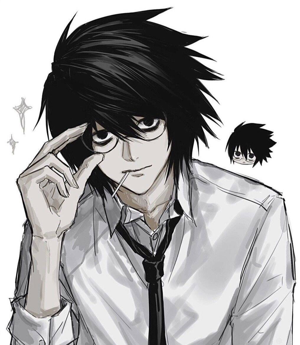 Death Note pfp Profile Picture L Detective Pose