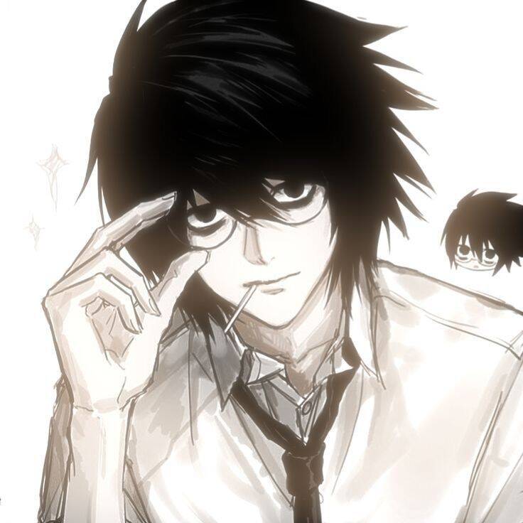 Death Note pfp Profile Picture L Glasses Pose