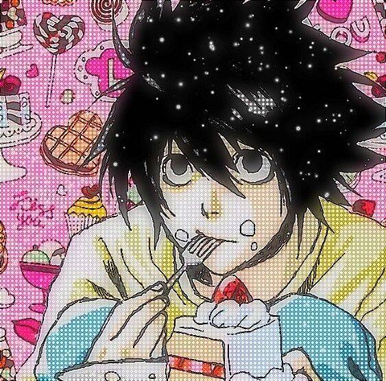 Death Note pfp Profile Picture L Eating Cake