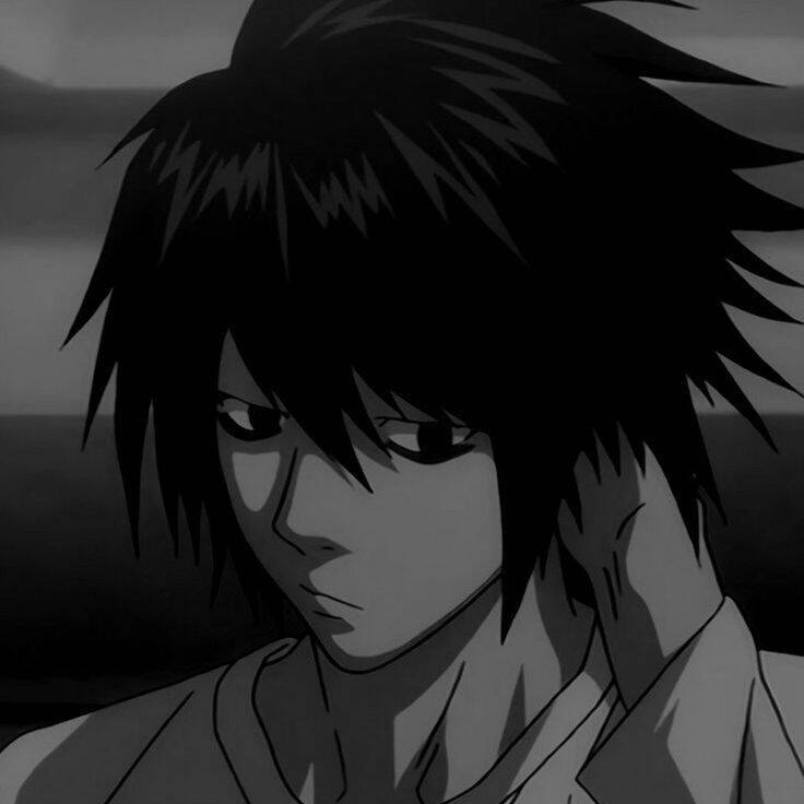 Death Note pfp Profile Picture L Contemplative Pose