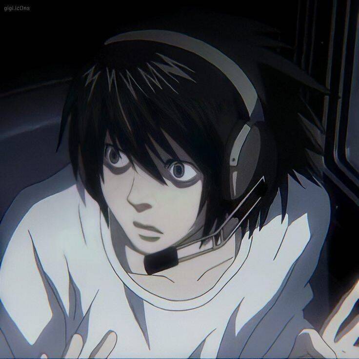 Death Note pfp Profile Picture L Headset Gaming