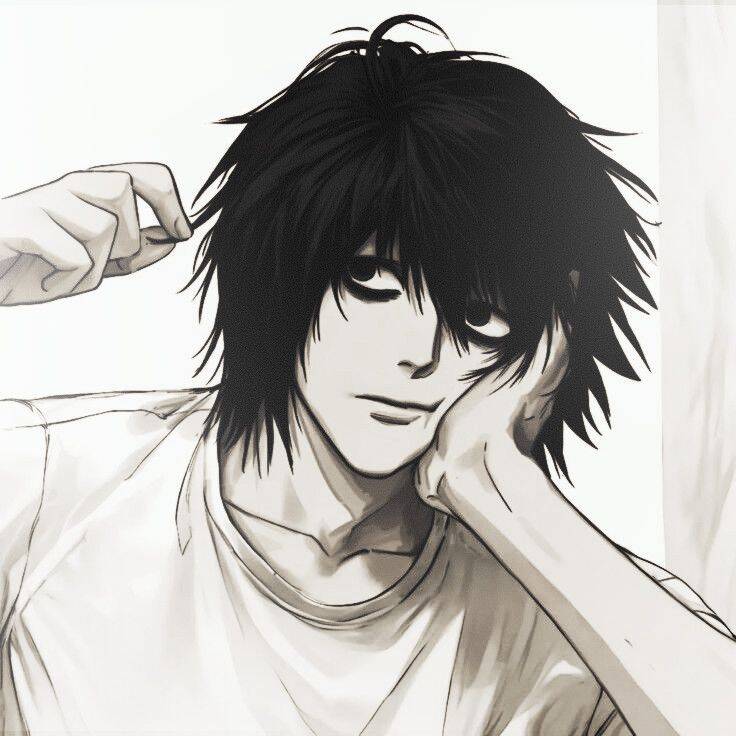 Death Note pfp Profile Picture L Relaxed Pose