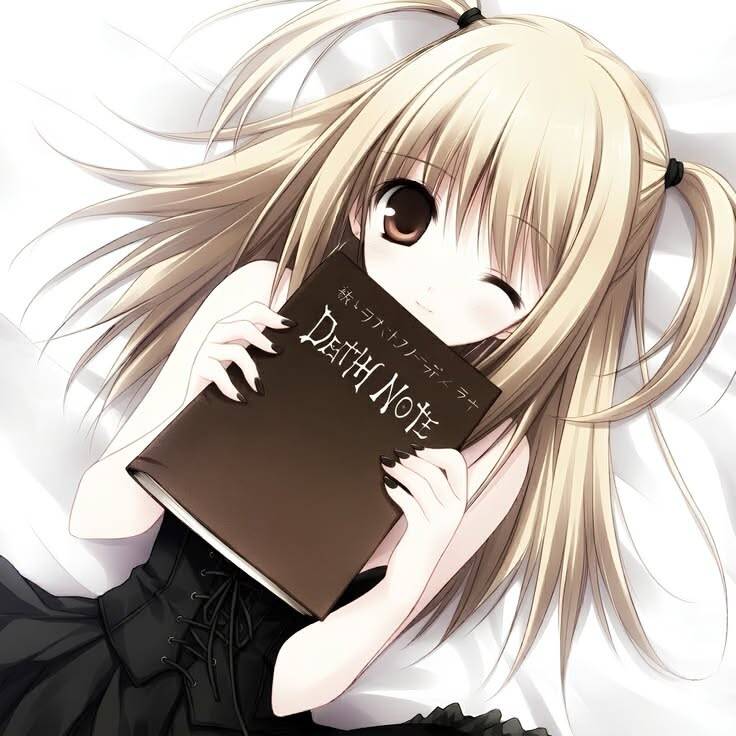 Death Note pfp Profile Picture Anime Girl Holding Death Note