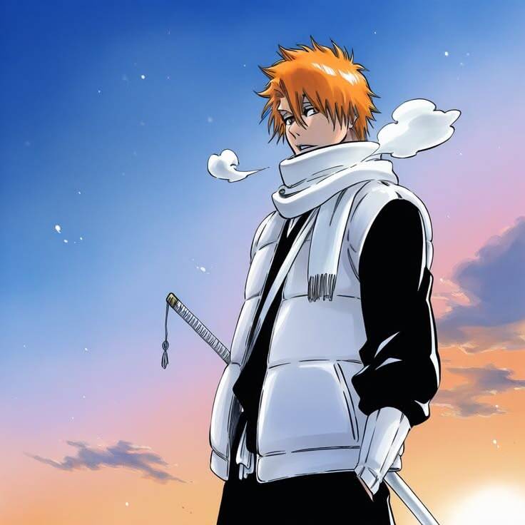 Bleach pfp Profile Picture Ichigo Kurosaki Winter Attire