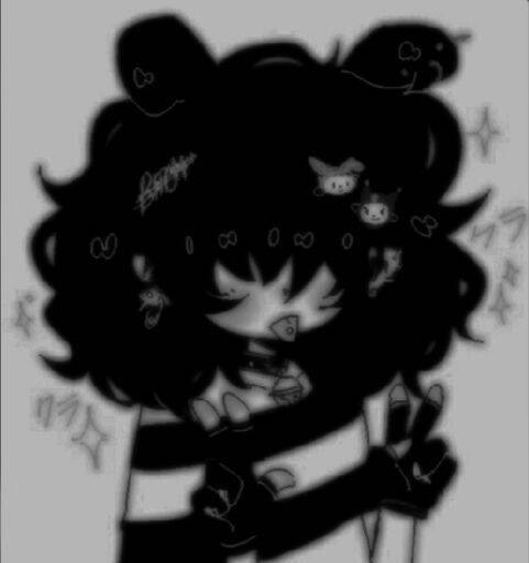 Black and White pfp Profile Picture Anime Cute Style