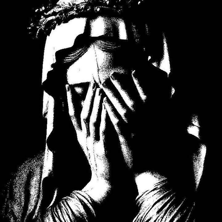 Black and White pfp Profile Picture Mysterious Figure