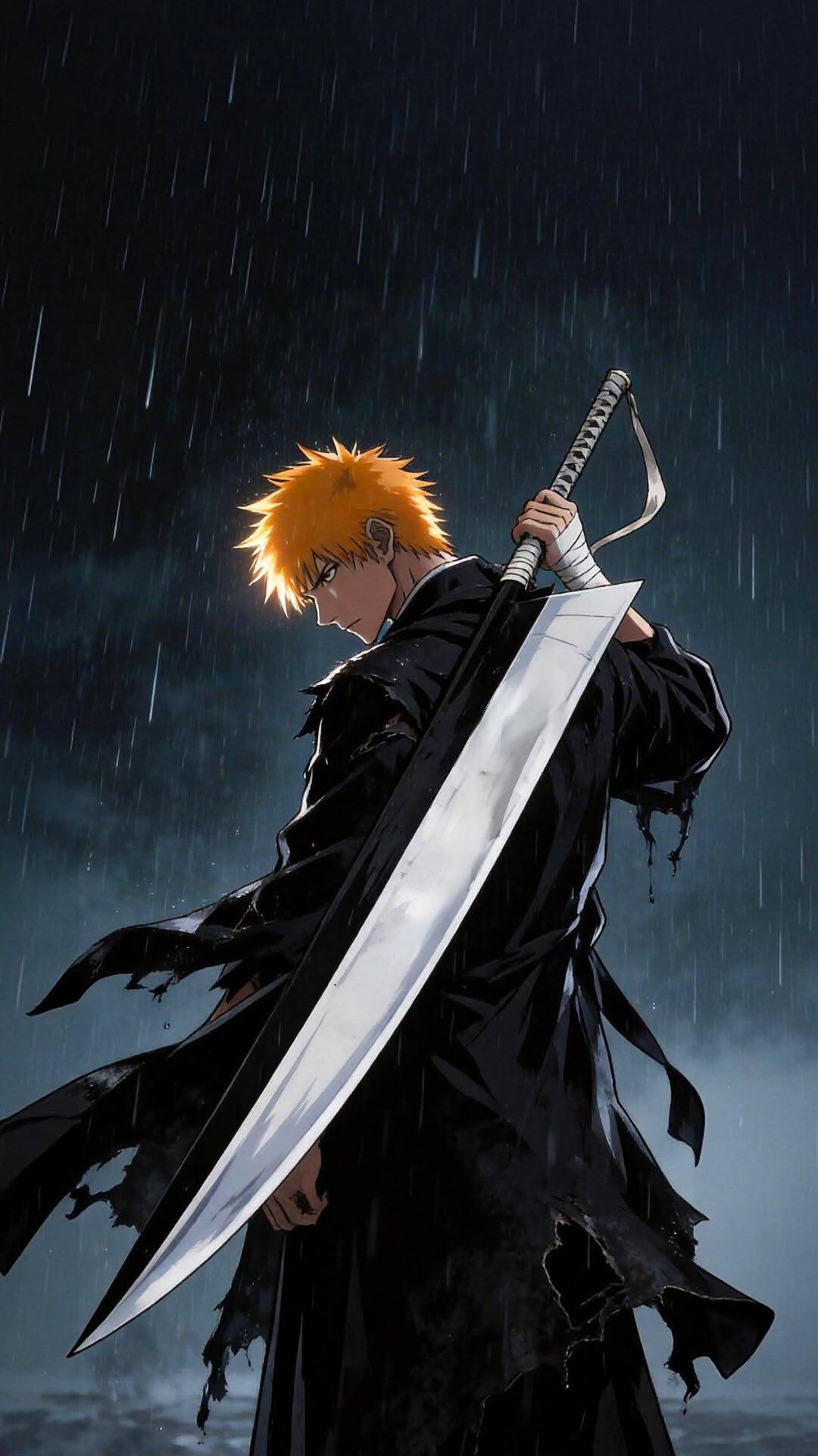 Bleach pfp Profile Picture Ichigo Kurosaki Zangetsu Sword