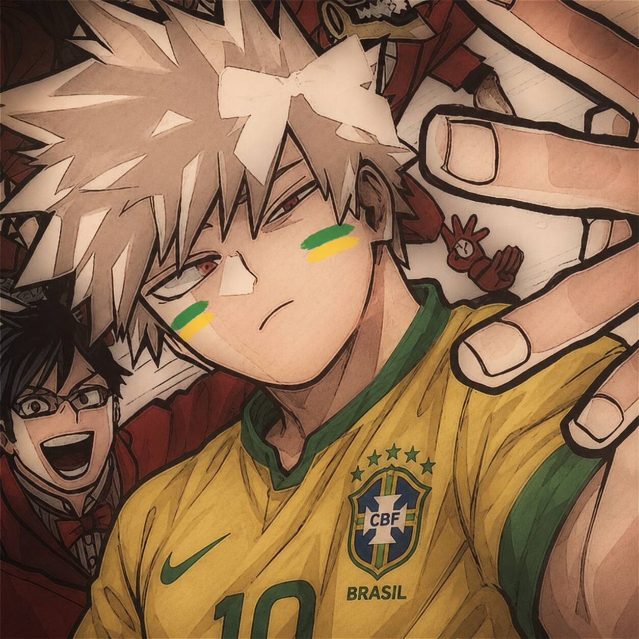 Bakugo pfp Profile Picture Brazil Soccer Jersey