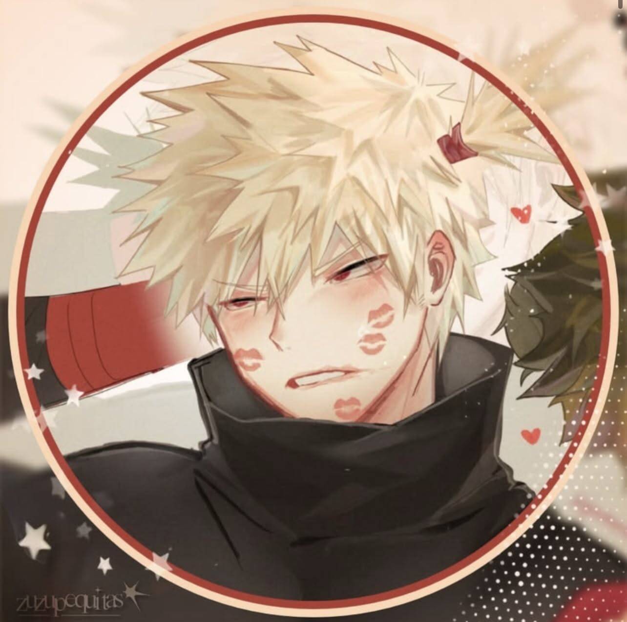 Bakugo pfp Profile Picture with Kiss Marks