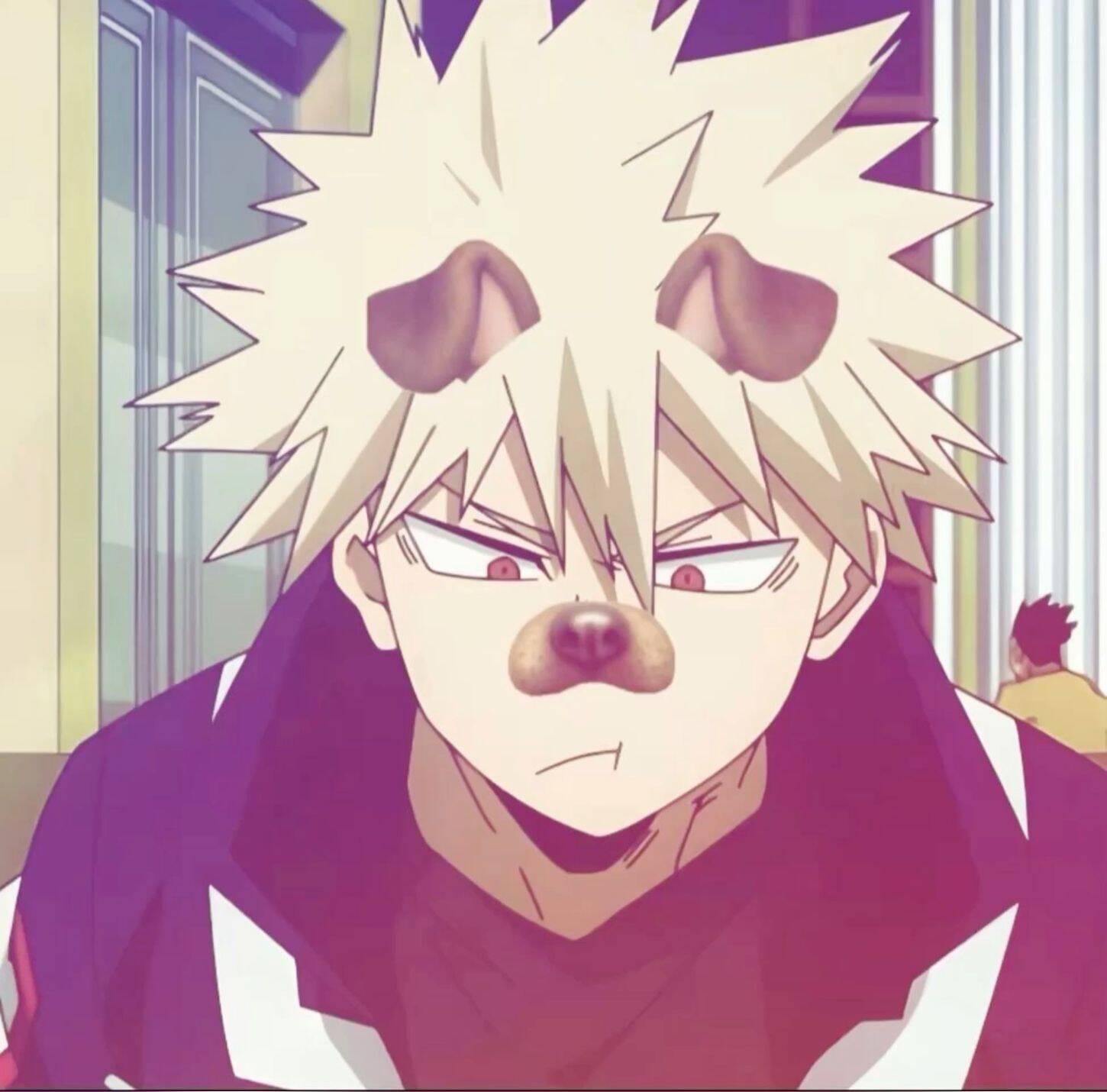 Bakugo pfp Profile Picture with Dog Filter