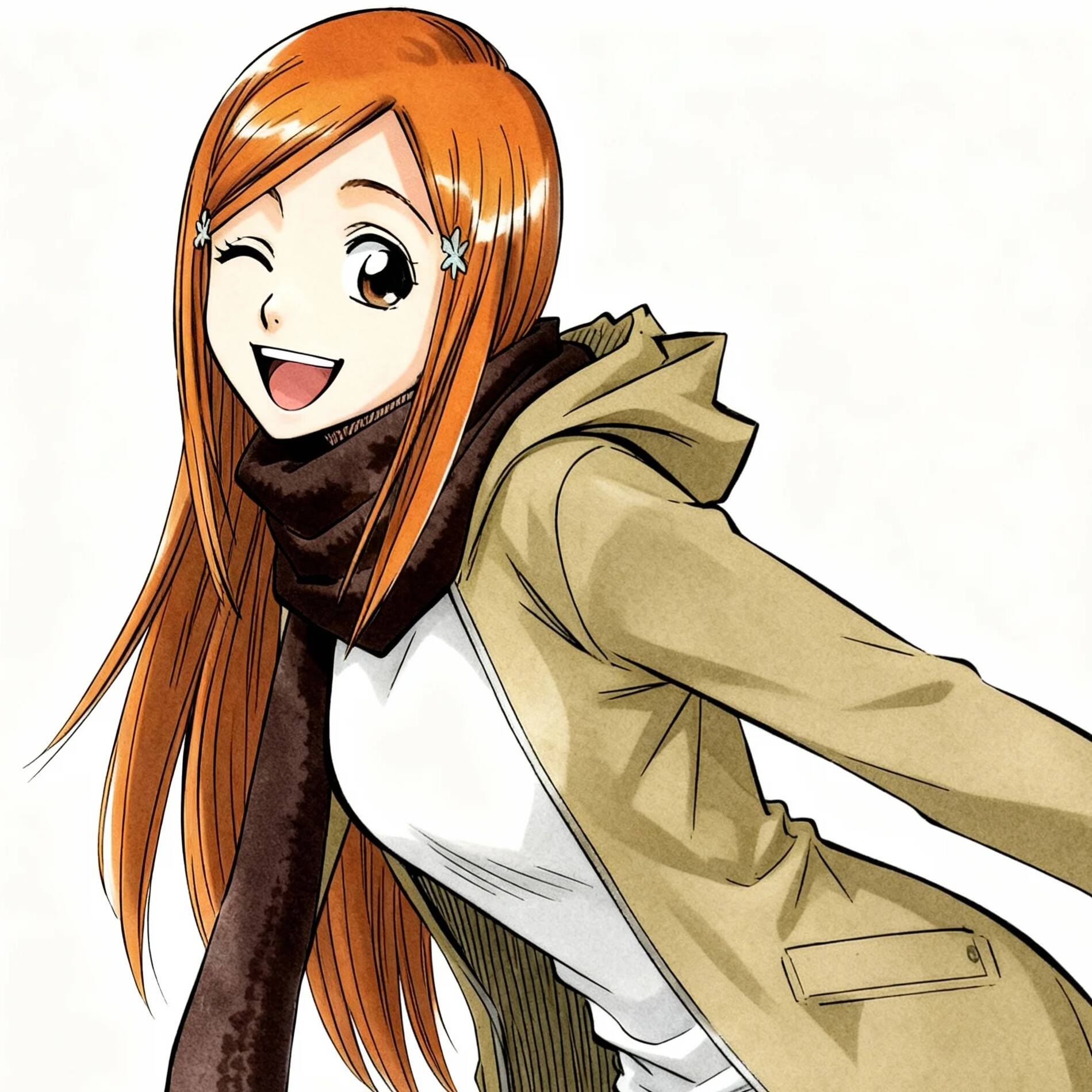 Bleach pfp Profile Picture Orihime Inoue Smiling