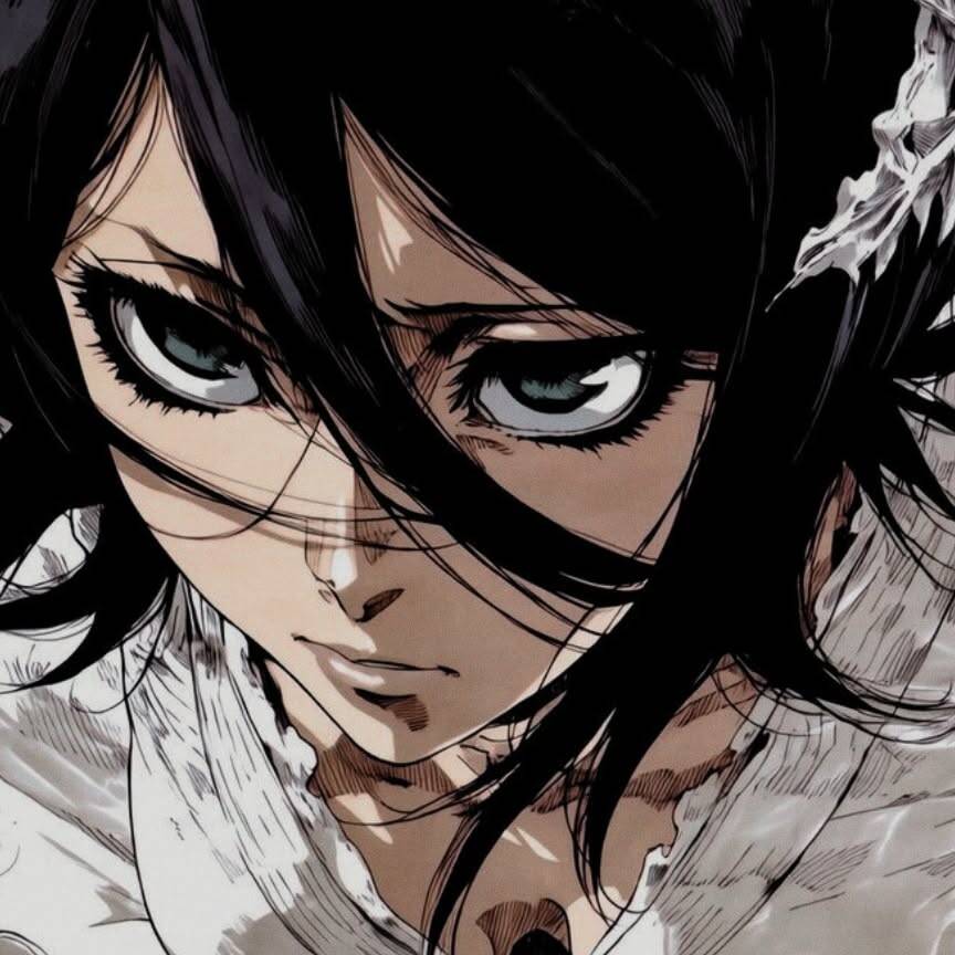Bleach pfp Profile Picture Rukia Kuchiki Intense Gaze