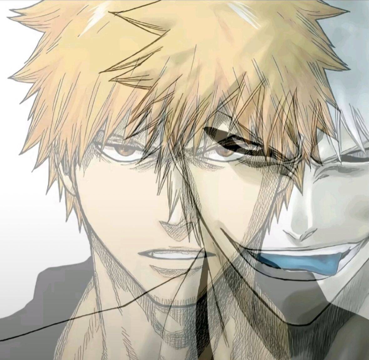 Bleach pfp Profile Picture Ichigo Kurosaki and Hollow Fusion
