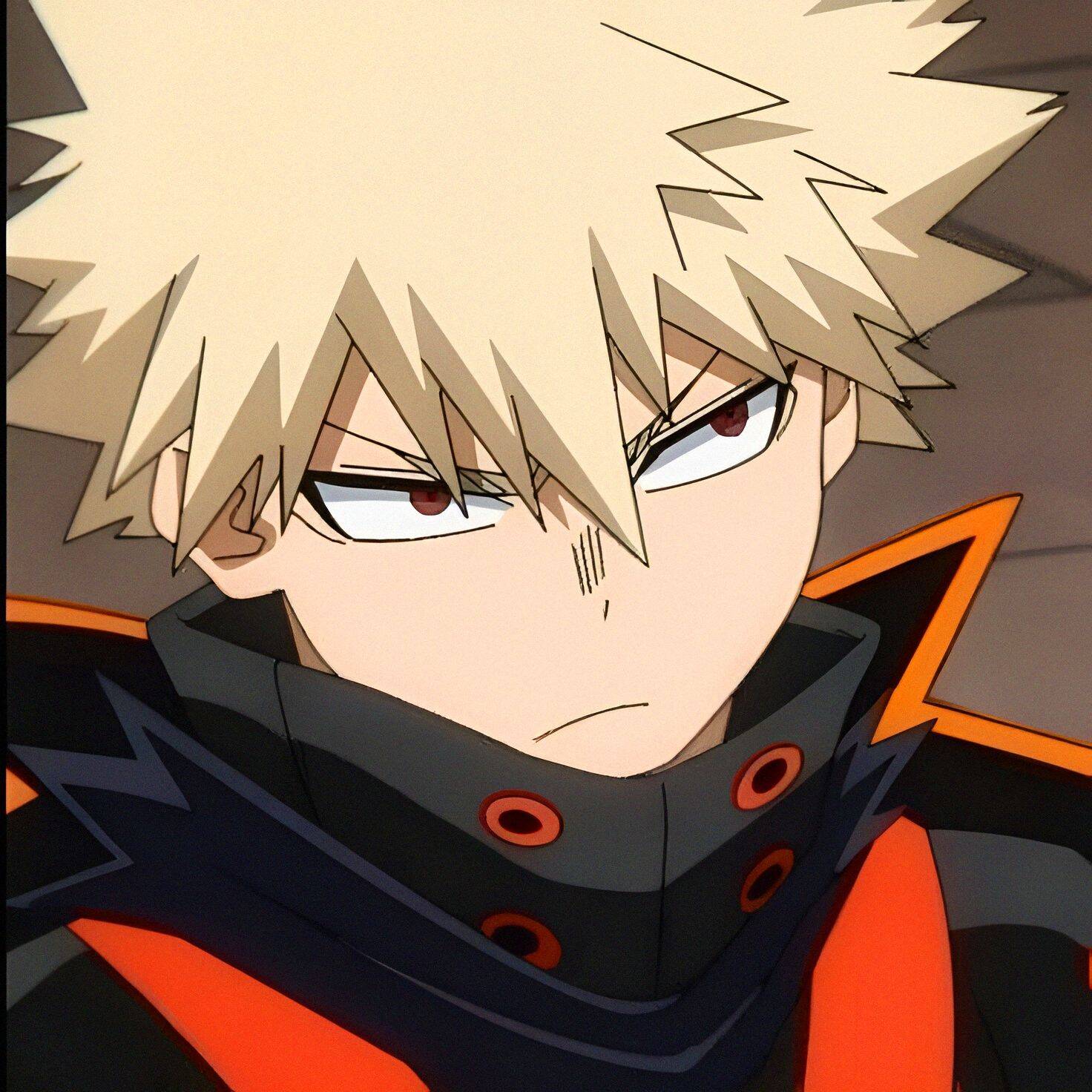 Bakugo pfp Profile Picture Hero Costume Intense Stare