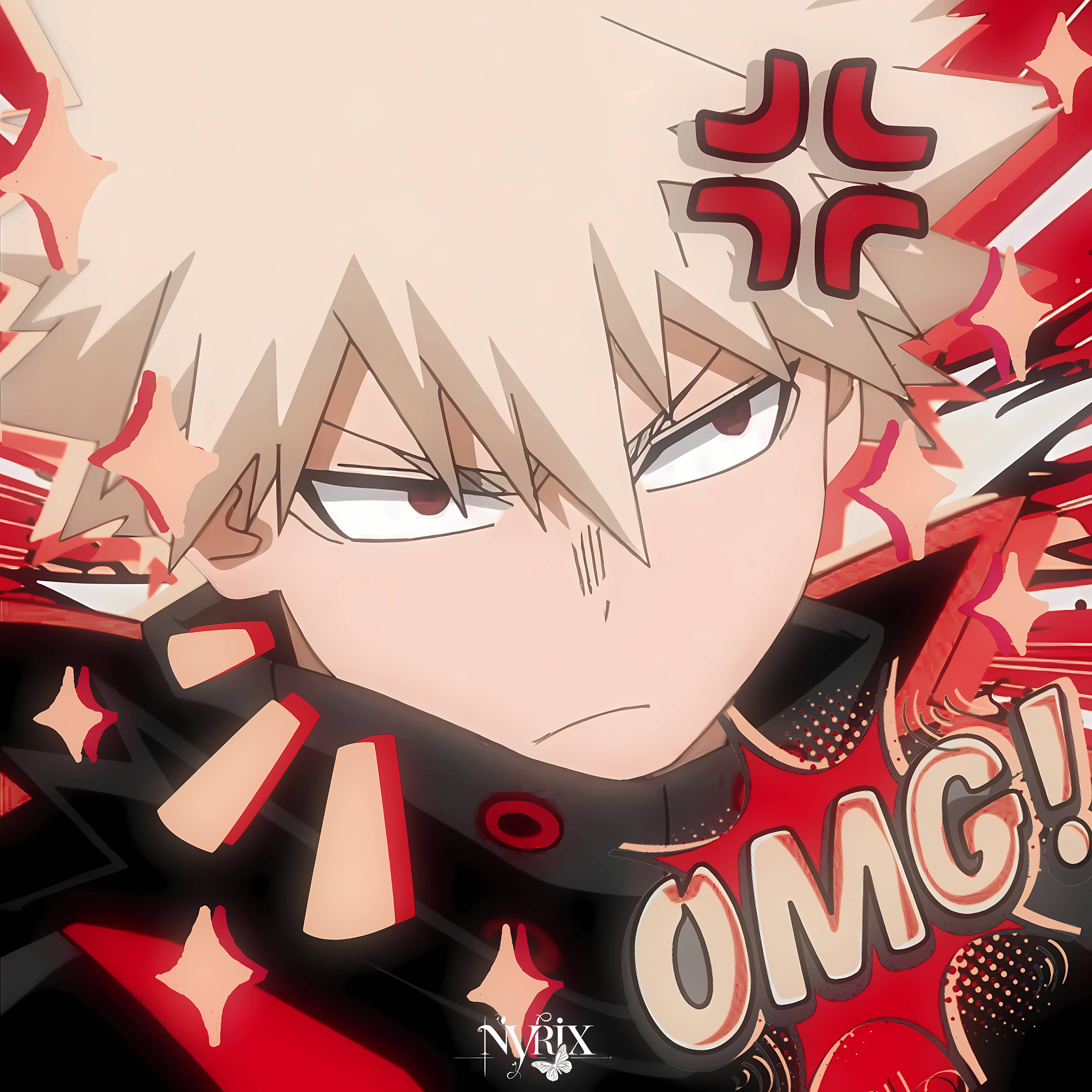Bakugo pfp Profile Picture Angry Expression OMG