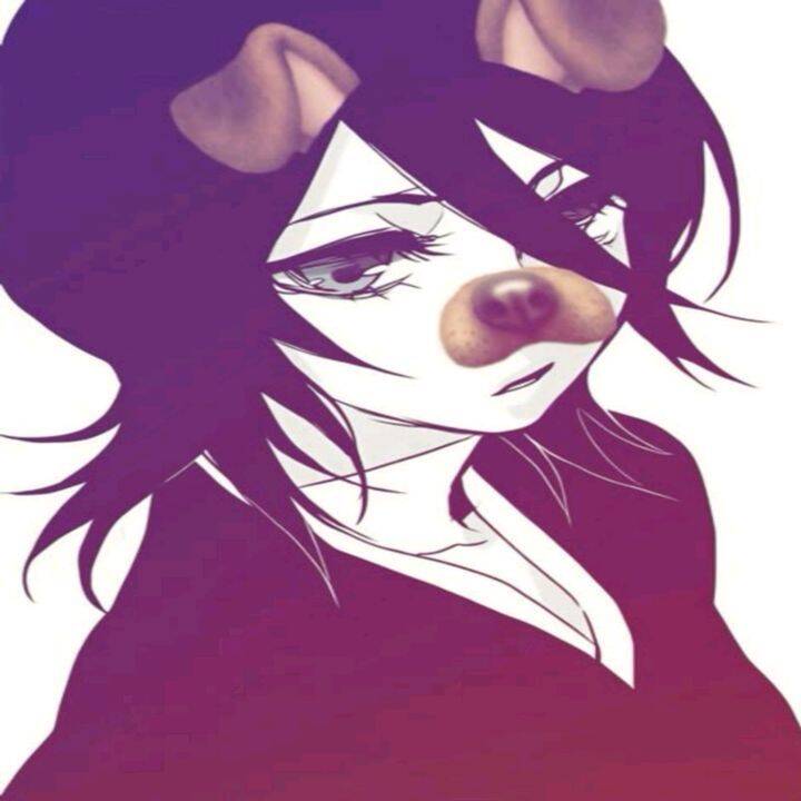 Bleach pfp Profile Picture Rukia Kuchiki Dog Filter