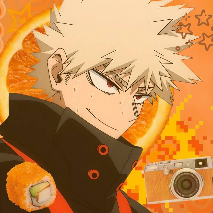 Bakugo pfp Profile Picture Orange Aesthetic