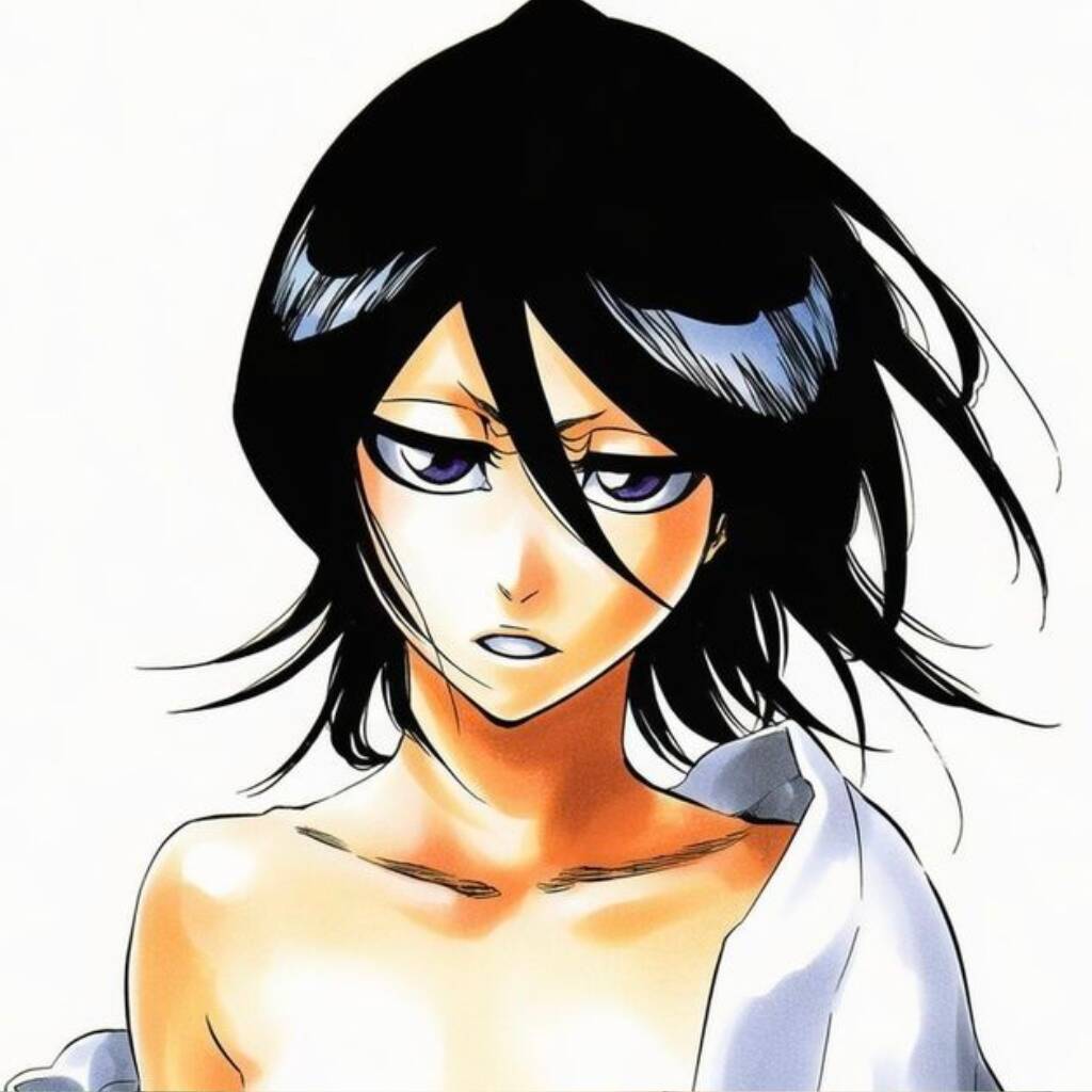 Bleach pfp Profile Picture Rukia Kuchiki Intense Stare