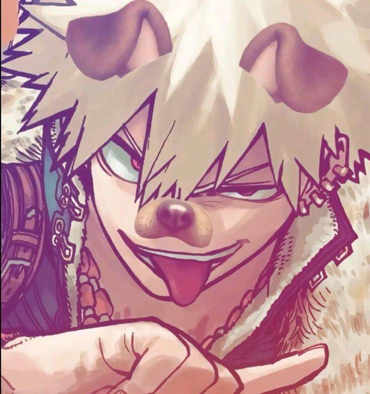 Bakugo pfp Profile Picture with Dog Filter