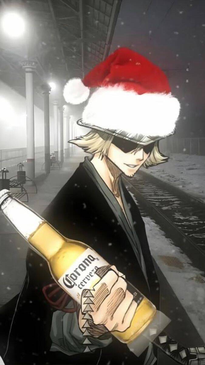 Bleach pfp Profile Picture Kisuke Urahara Santa Hat
