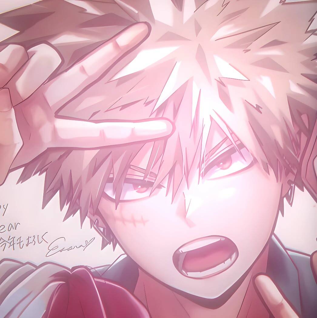 Bakugo pfp Profile Picture Victory Pose