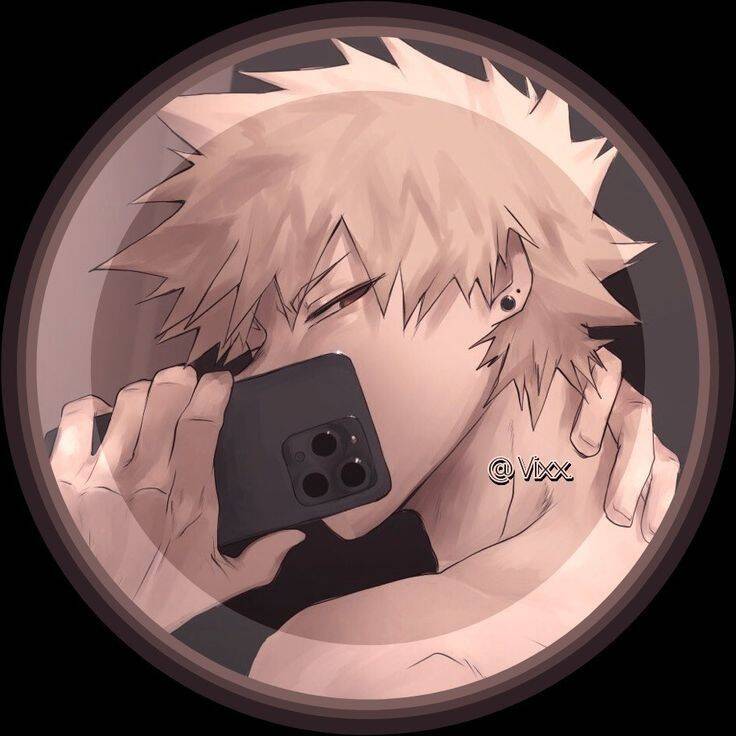 Bakugo pfp Profile Picture Smartphone Pose