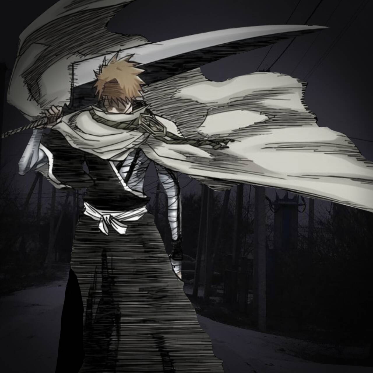 Bleach pfp Profile Picture Ichigo Kurosaki Tensa Zangetsu