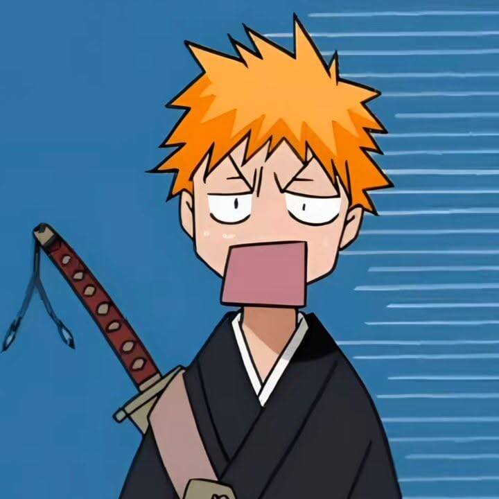 Bleach pfp Profile Picture Ichigo Kurosaki Surprised Expression