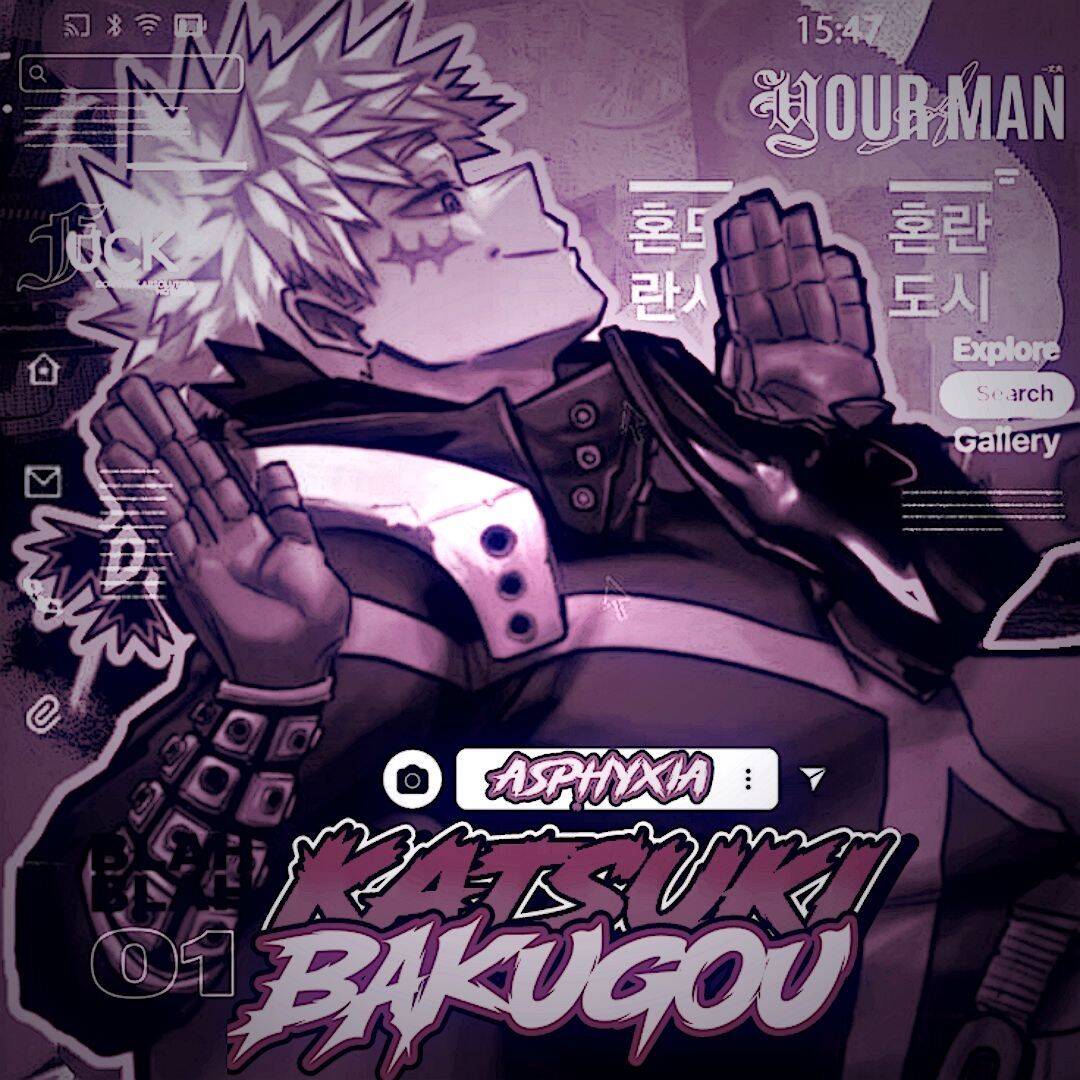 Bakugo PFP Profile Picture Aesthetic Purple Theme