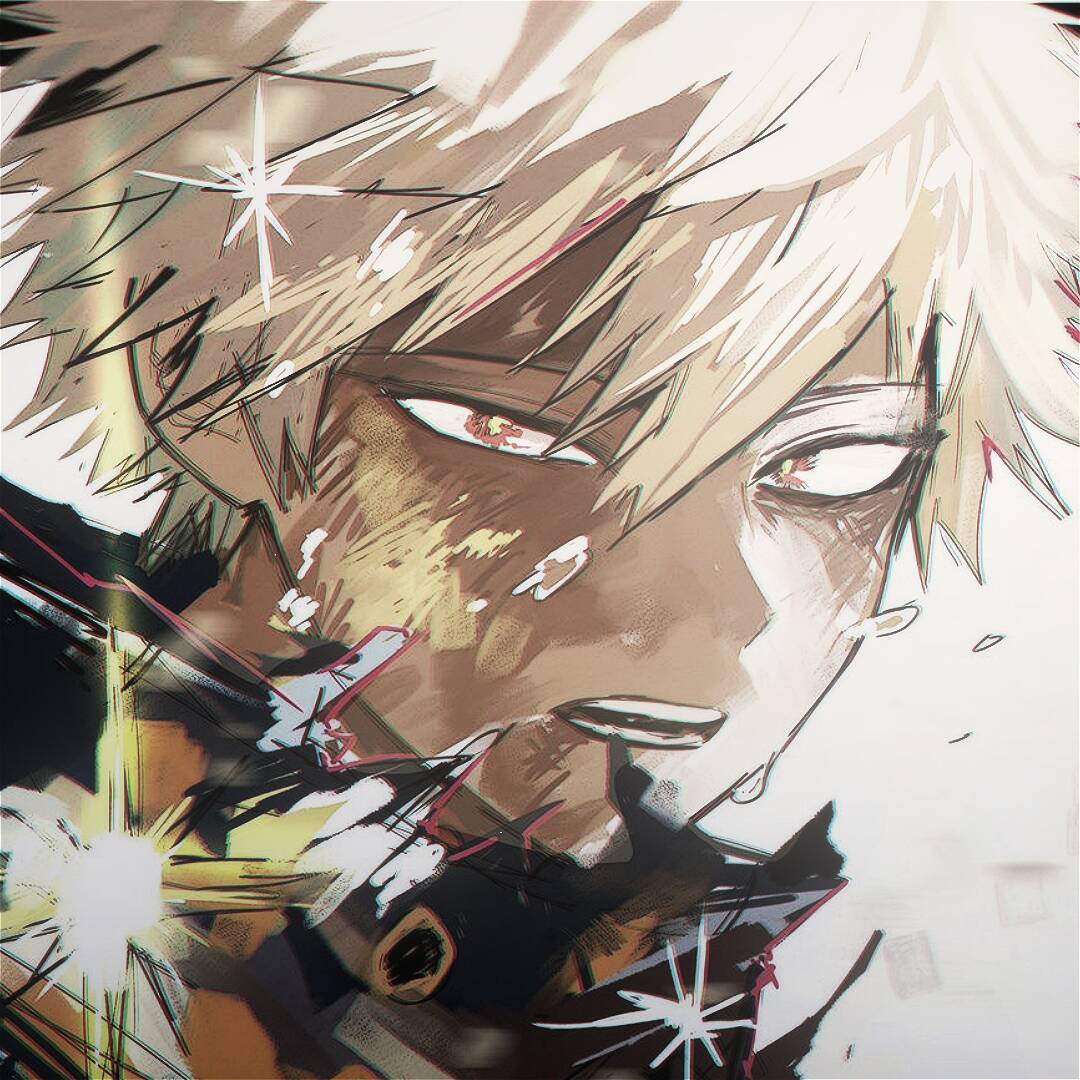 Bakugo pfp Profile Picture Intense Battle Stance
