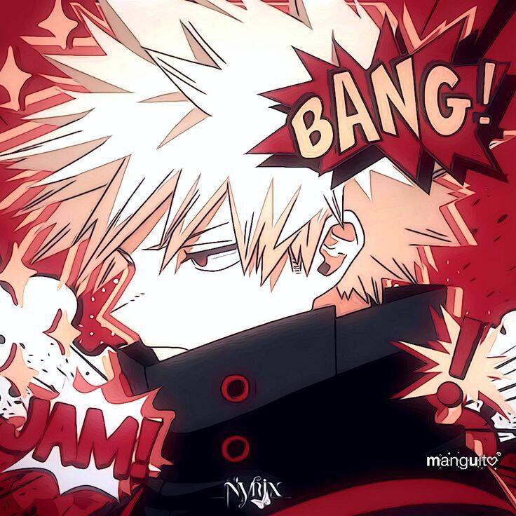 Bakugo pfp Profile Picture Comic Style Explosion
