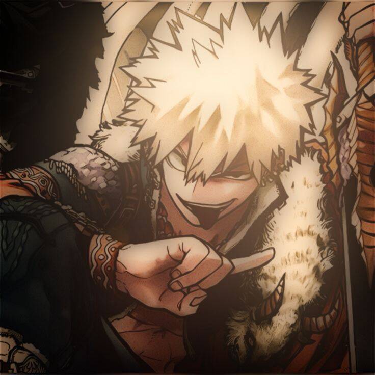 Bakugo pfp Profile Picture Hero Costume Intense Stare