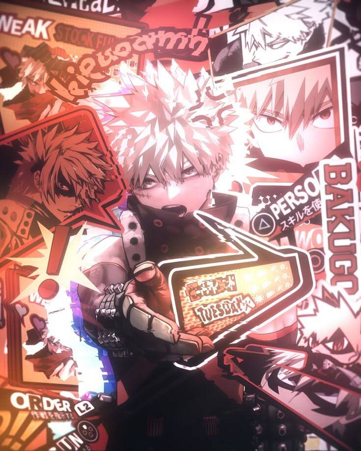 Bakugo pfp Profile Picture Hero Costume Manga Style